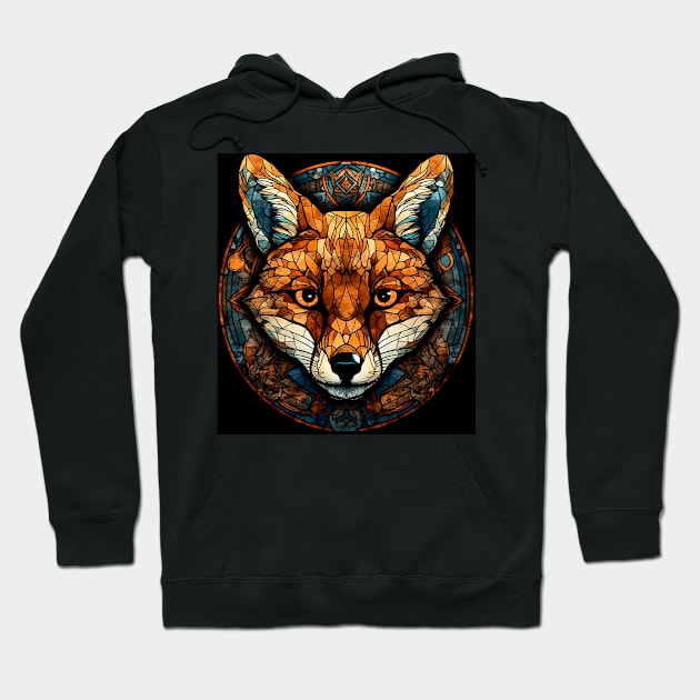 Lovely fox face Hoodie by Jeff NZ